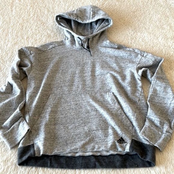 Adidas gray cowl neck hoodie - Picture 3 of 16